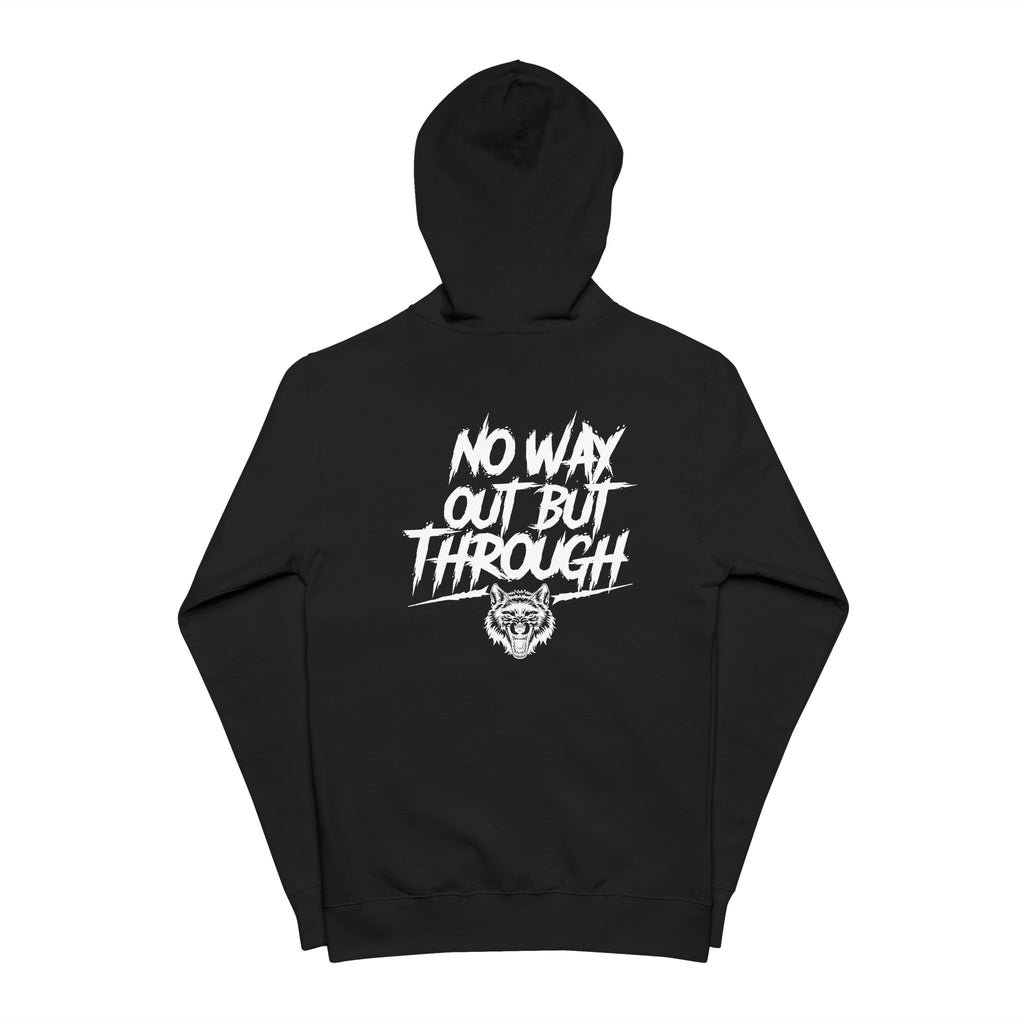 Hellhound Graphic Hoodie — Gothic Mythical Dog Zip-Up