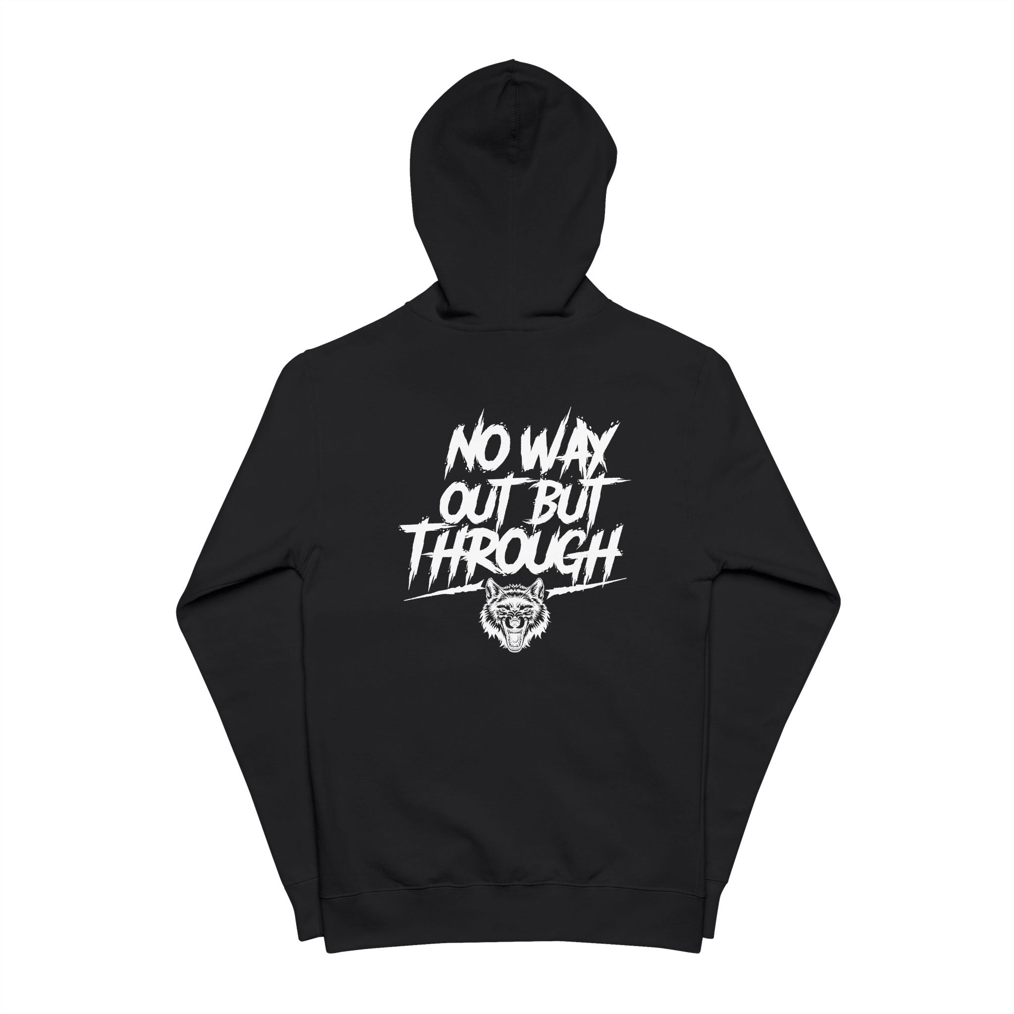 Hellhound Graphic Hoodie — Gothic Mythical Dog Zip-Up