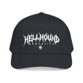 Hellhound Mentally Baseball Cap — Gothic Dog Skull Trucker Cap