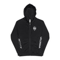 Hellhound Graphic Hoodie — Gothic Mythical Dog Zip-Up